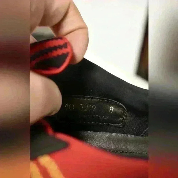 SS18 PRADA Scarlet Red Hook Loop Trail Mesh Crossection Nylon Tech Sneaker 9.5US - Picture 6 of 9